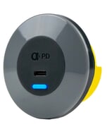 Alfatronix PDA-060CR IP65 USB C Single Output Charger - Round Bezel