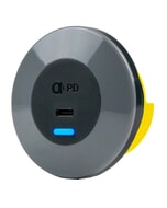 Alfatronix PDA-075ACR IP65 USB AC Double Output Charger - Round Bezel