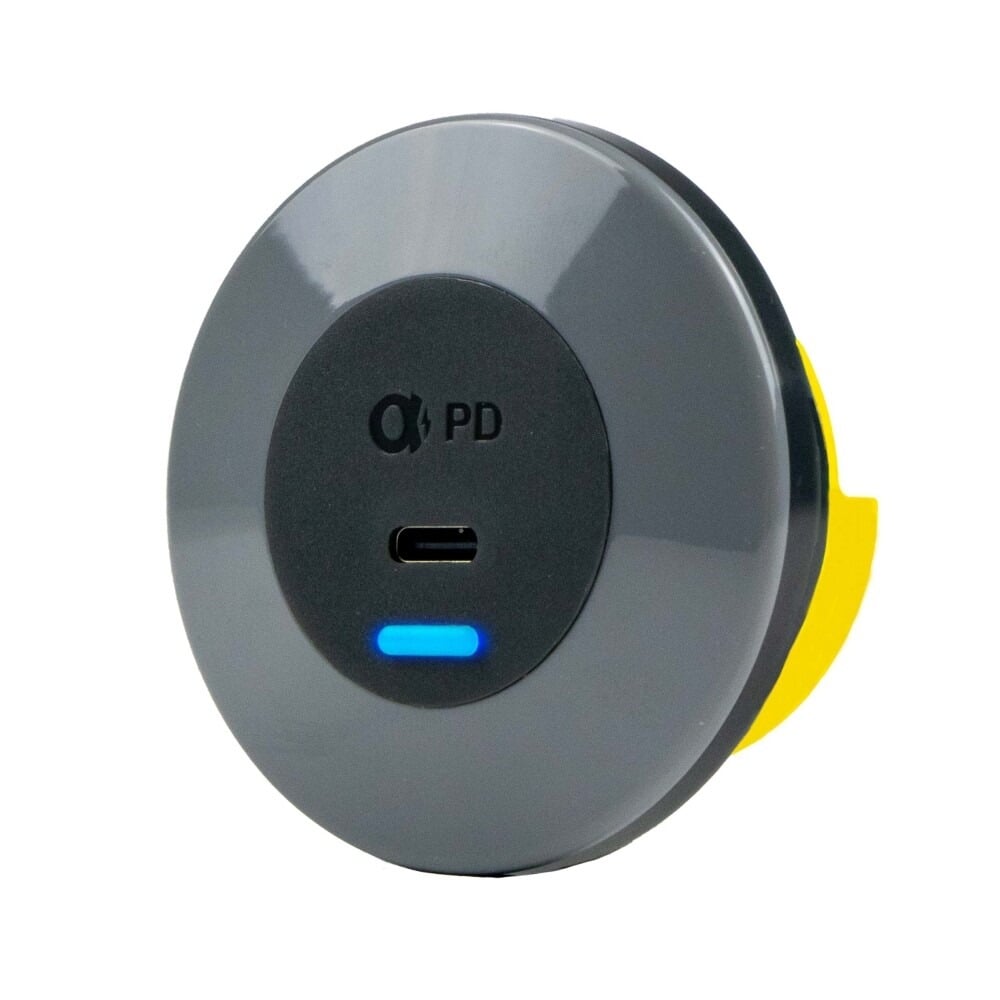Alfatronix PDA-090CCR IP65 USB CC Double Output Charger - Round Bezel
