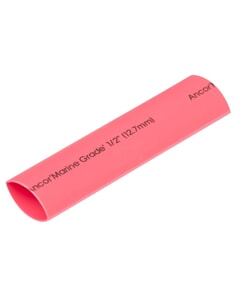 Ancor Heat Shrink Tubing, 48" (122 cm) Long, 1pc-1/2" (12.7 mm)-Red