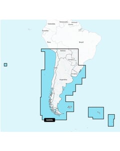 Garmin Navionics + Chart: SA005L - Chile, Argentina & Easter Isl
