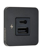 Scanstrut Tile USB-A & C Fast Charging Socket - Matt Black