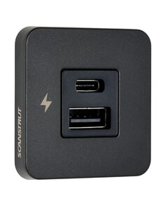 Scanstrut Tile USB-A & C Fast Charging Socket - Matt Black