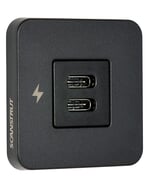 Scanstrut Tile Dual USB-C Fast Charging Socket - Matt Black