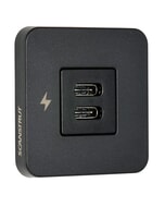 Scanstrut Tile Dual USB-C Fast Charging Socket - Matt Black