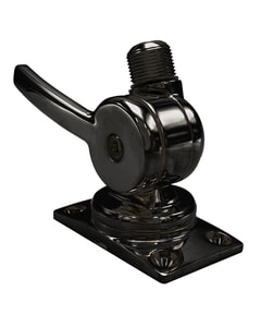 Shakespeare Marine 6187-BL S/Steel Low Profile Ratchet Mount - Black