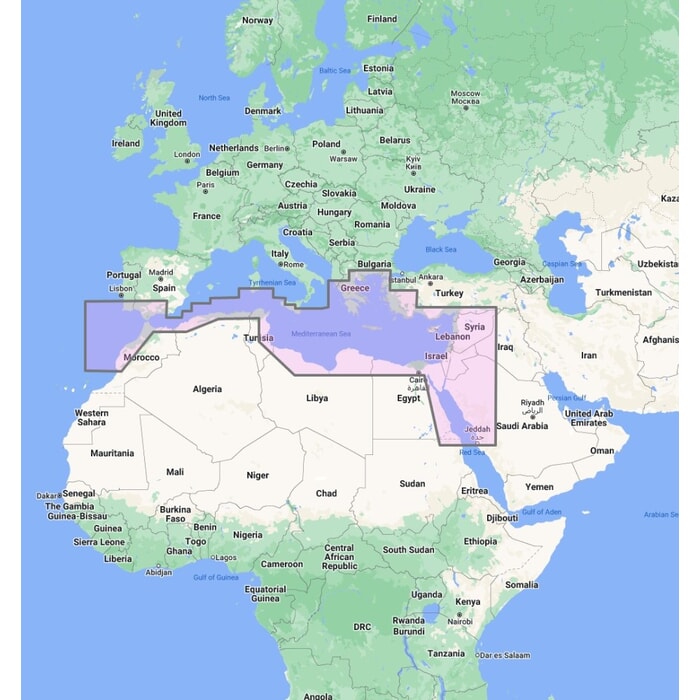 Furuno TimeZero Wide Area Chart: South Mediterranean and Aegean Seas ...