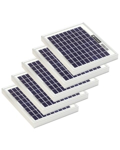 Solar Technology 5 x 5W Rigid Solar Panels Pack