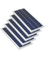 Solar Technology 5 x 20W Rigid Solar Panels Pack