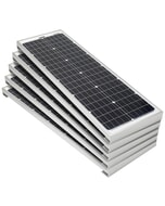 Solar Technology 5 x 60W Rectangular Rigid Solar Panels Pack