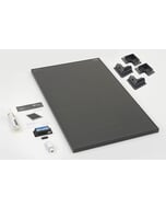 Solar Technology 125W Rigid MHD Solar Panel ABS Mounts & 10A PWM