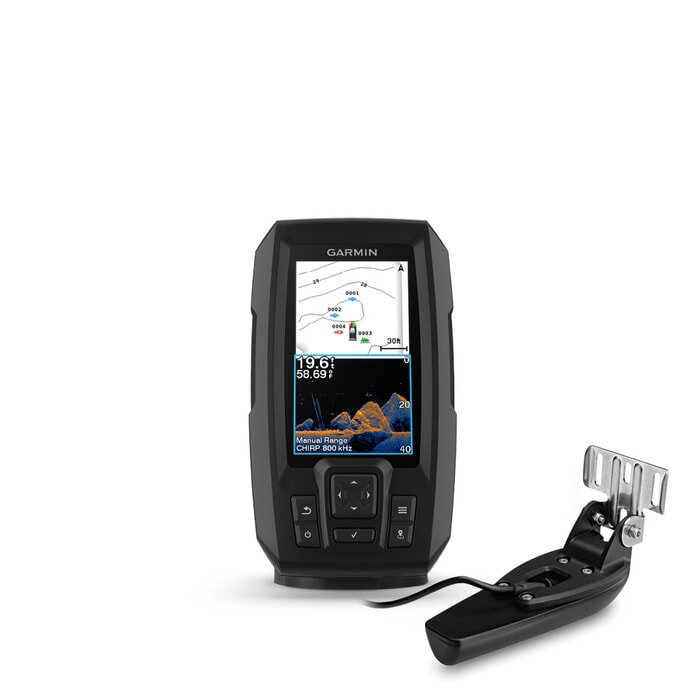 Garmin STRIKER Vivid 4cv Fishfinder With GT20-TM Transducer - 4" Color Screen, CHIRP Sonar