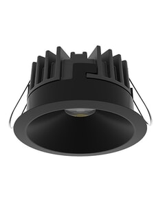 Quick Wholly Black AG2K 6W 65° Recessed LED Downlight - Warm White